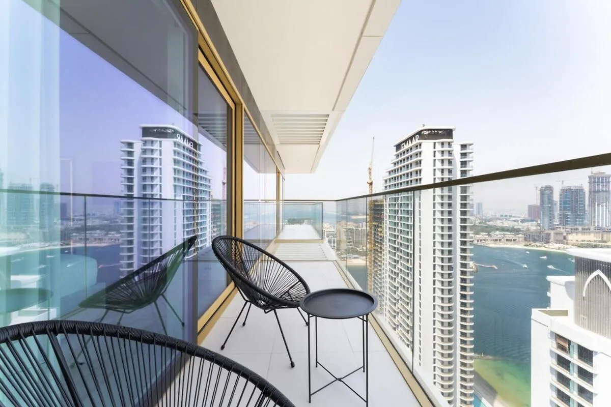 Upscale 2-Br With Sea View - Grand Bleu By Elie Saab Apartment Dubai