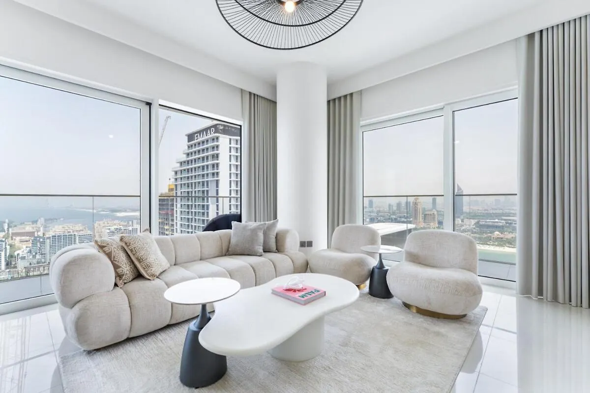 Upscale 2-Br With Sea View - Grand Bleu By Elie Saab Apartment Dubai